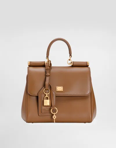 DOLCE & GABBANA MY SICILY PLONGÉ CALFSKIN BAG