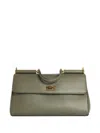 Dolce & Gabbana My Sicily Soft Leather Handbag In Green
