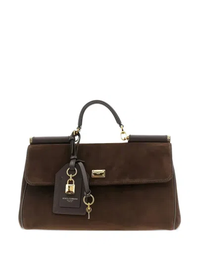 DOLCE & GABBANA MY SICILY SUEDE HANDBAG