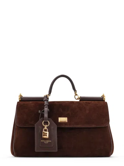 Dolce & Gabbana My Sicily Suede Shoulder Bag