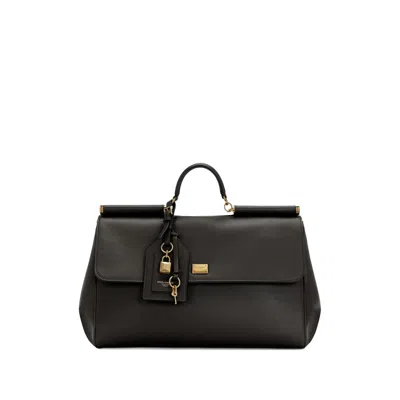 Dolce & Gabbana My Sicily Tote Bag In Black