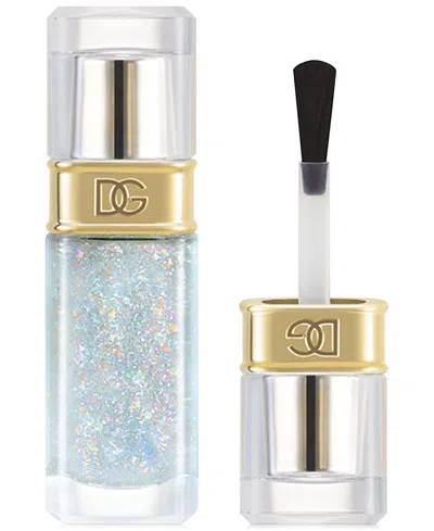Dolce & Gabbana Nailed It! Quick-dry Lasting Nail Lacquer In 01 Ace - Clear Base With Irridescent Spa