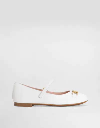 DOLCE & GABBANA NAPPA LAMBSKIN BALLET FLATS