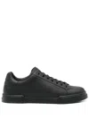 Dolce & Gabbana Men Portofino Leather Sneakers In Black