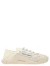 Dolce & Gabbana Nsl Lace-trimmed Low-top Sneakers In Natural
