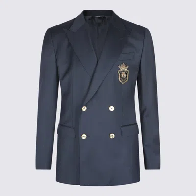 Dolce & Gabbana Navy Blue Blazer