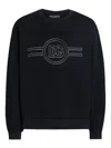 Dolce & Gabbana Sweatshirt With Embroidery In Blue