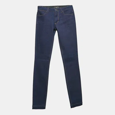 Pre-owned Dolce & Gabbana Navy Blue Denim Skinny Jeans S Waist 28"