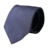Dolce & Gabbana Navy Blue Silk Patterned Adjustable Men Tie In Blue