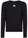 Dolce & Gabbana Logo-embroidered Virgin Wool Jumper
