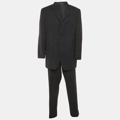 Pre-owned Dolce & Gabbana Navy Blue Wool Single Breasted Suit Xxxl