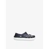 Dolce & Gabbana Blue Mules For Kids With Logo Dg In Navy