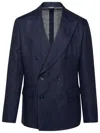 Dolce & Gabbana Structured Linen Blazer Flap Pockets