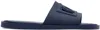Dolce & Gabbana Navy Rubber Beachwear Pool Slides In 8h665 Blu Notte 1