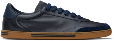 Dolce & Gabbana Navy Saint Tropez Sneakers In 8s761 Blu Navy/blu