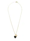 Dolce & Gabbana Women Gold Colored Necklace With Logo Pendant And Heart Pendant In Brass Woman In Gold