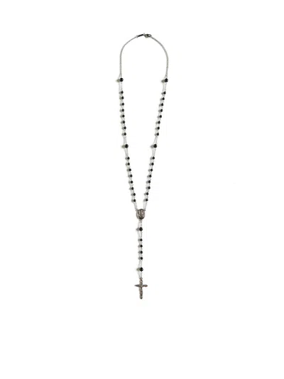 Dolce & Gabbana Necklace In Silver,black