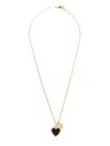 Dolce & Gabbana Women Gold Colored Necklace With Logo Pendant And Heart Pendant In Brass Woman In Gold
