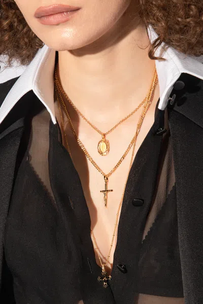 Dolce & Gabbana Necklace With Charms In Gold