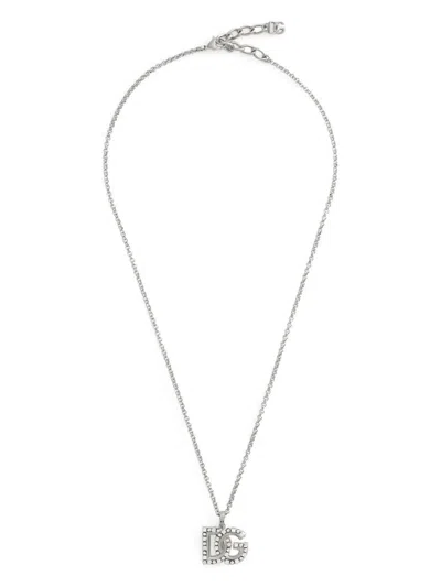 DOLCE & GABBANA DOLCE & GABBANA NECKLACE WITH LOGO PENDANT
