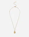 Dolce & Gabbana Necklace With Virgin Mary Medallion In Gold