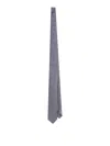 Dolce & Gabbana Dg Logo Jacquard Tie In Gray