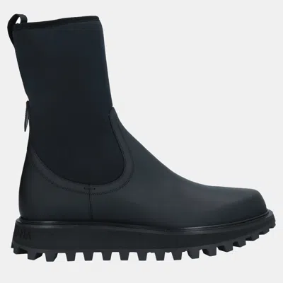 Pre-owned Dolce & Gabbana Neoprene Boots Size 39 In Black