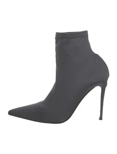 Pre-owned Dolce & Gabbana Neoprene Mules In Gray