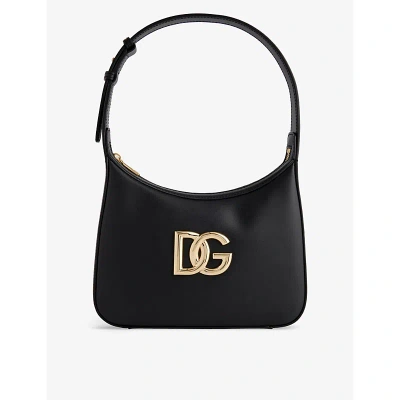 Dolce & Gabbana Brand-plaque Leather Top Handle Bag In Nero