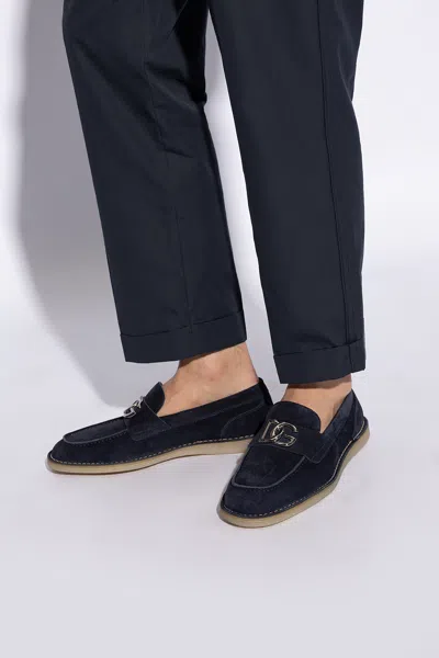 DOLCE & GABBANA DOLCE & GABBANA ‘NEW FLORIO’ SUEDE LOAFERS