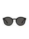 Dolce & Gabbana New Pattern Round-frame Sunglasses In Black