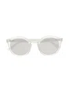 Dolce & Gabbana New Pattern Round-frame Sunglasses In Silver