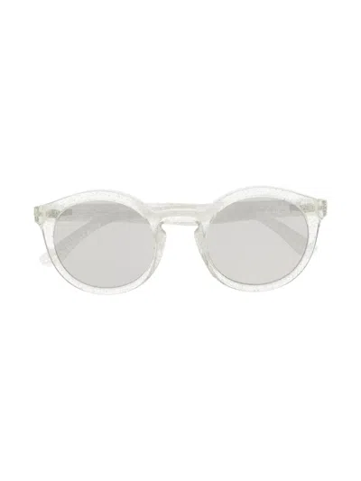 Dolce & Gabbana Kids' New Pattern Round-frame Sunglasses In Silver