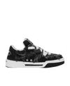 Dolce & Gabbana Denim New Roma Sneakers In Black