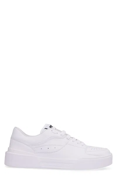 DOLCE & GABBANA NEW ROMA LEATHER LOWTOP SNEAKERS 