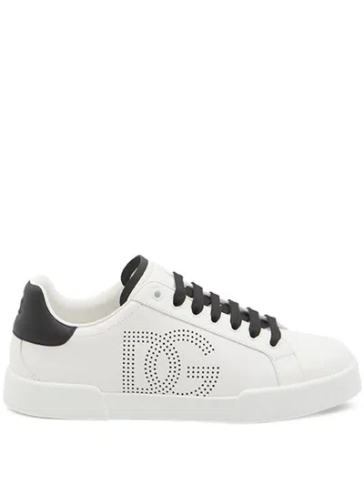 DOLCE & GABBANA DOLCE & GABBANA NEW ROMA LEATHER SNEAKERS