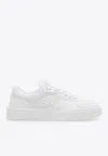 Dolce & Gabbana New Roma Perforated Leather Sneakers In White