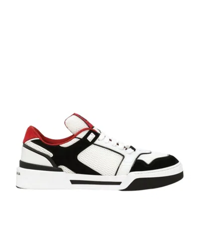 DOLCE & GABBANA DOLCE  GABBANA ROUND-TOE LOW-TOP SNEAKERS
