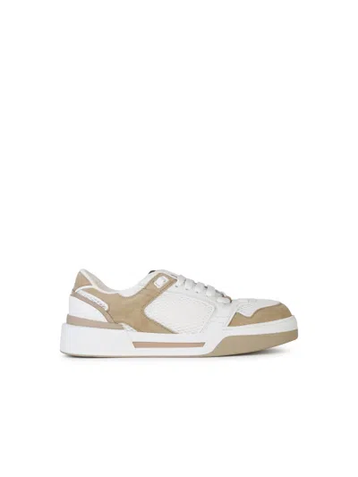 Dolce & Gabbana 'new Roma' White Lear Sneakers