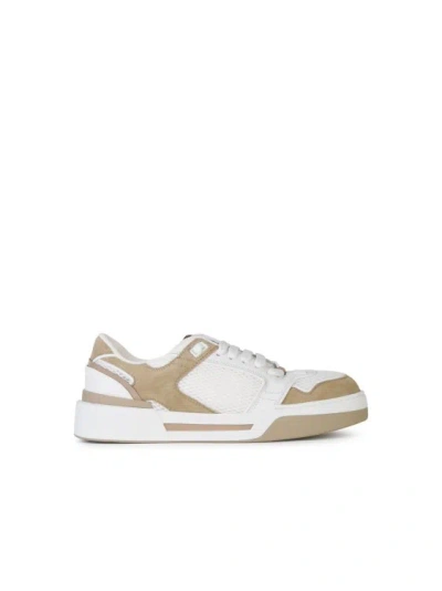 Dolce & Gabbana New Roma White Leather Sneakers