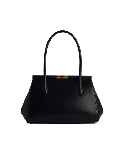 Dolce & Gabbana 'new Sicily' Black Leather Bag
