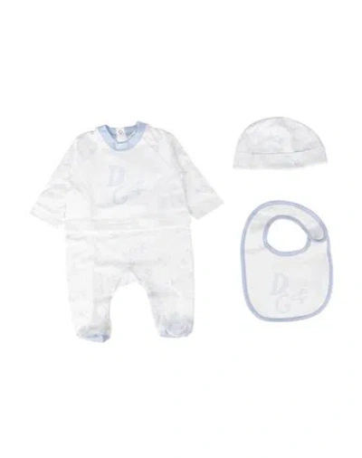 Dolce & Gabbana Newborn Boy Baby Accessories Set White Size 3 Cotton