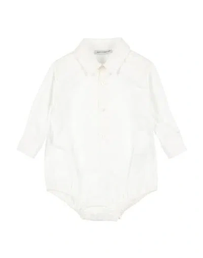 Dolce & Gabbana Newborn Boy Baby Bodysuit White Size 3 Cotton