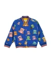 Dolce & Gabbana Newborn Boy Jacket Blue Size 3 Polyamide, Brass, Polyester, Cotton, Elastane In Blue
