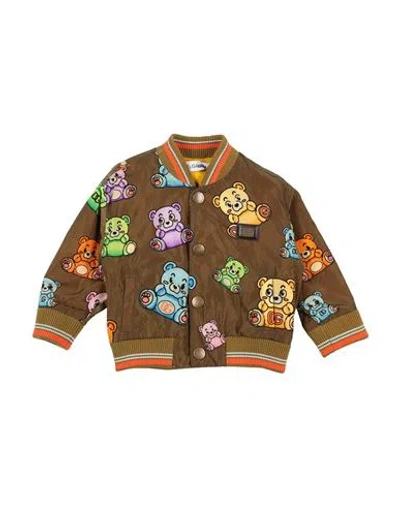 Dolce & Gabbana Babies'  Newborn Boy Jacket Military Green Size 3 Polyamide, Brass, Polyester, Cotton, Elasta