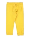 Dolce & Gabbana Newborn Boy Pants Marigold Size 3 Cotton, Elastane In Yellow