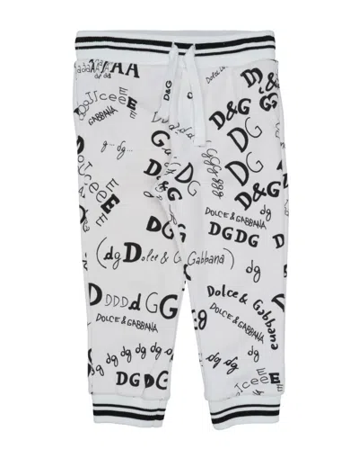 Dolce & Gabbana Babies' Pants In White
