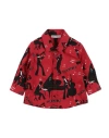 DOLCE & GABBANA DOLCE & GABBANA NEWBORN BOY SHIRT RED SIZE 3 COTTON