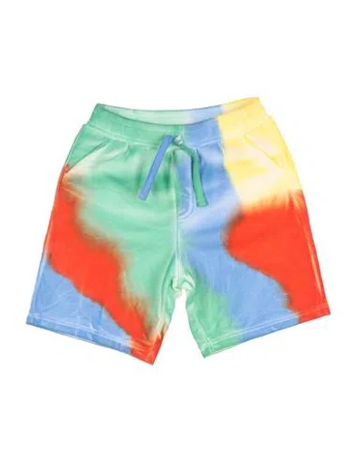 Dolce & Gabbana Babies'  Newborn Boy Shorts & Bermuda Shorts Azure Size 3 Cotton, Elastane In Multi