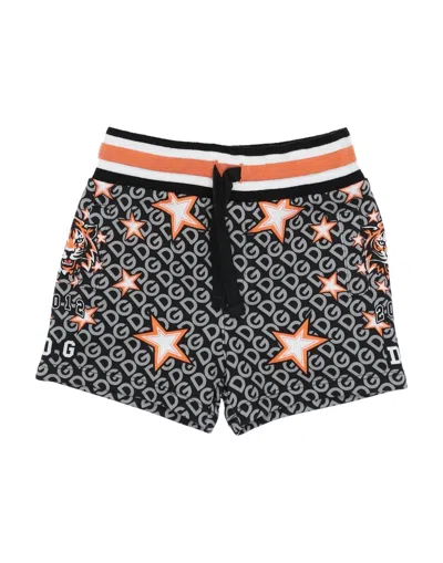 Dolce & Gabbana Babies'  Newborn Boy Shorts & Bermuda Shorts Black Size 3 Cotton, Elastane